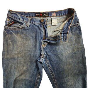 Ariat Mens FR Flame Resistant Blue Denim Relaxed Boot Cut Jeans 35x32